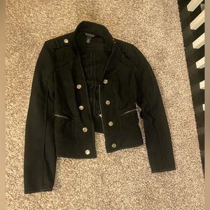 WHBM Black And Gold Button-Up